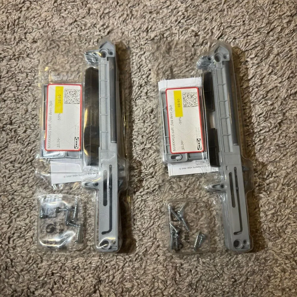 IKEA Markhus Drawer Soft Closing Device 2 Pair New 604.265.71 (Lot of 2)